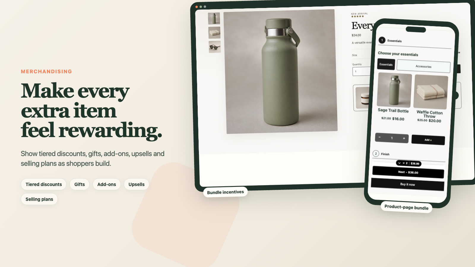 Only Bundles analytics and merchandising overview